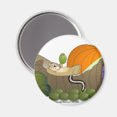 Chipmunk auf Cornucopia Magnet (Vorderseite/Rückseite)