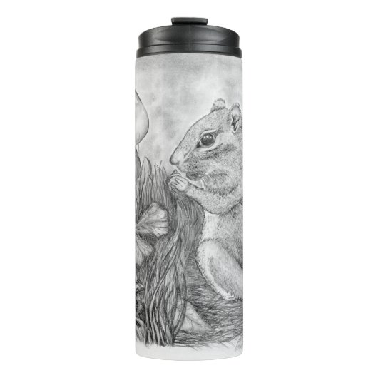Chipmunk auf einem Thermal Tumbler Thermosbecher (Vorderseite)