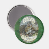 Chipmunk auf Rock Items Magnet (Vorderseite/Rückseite)