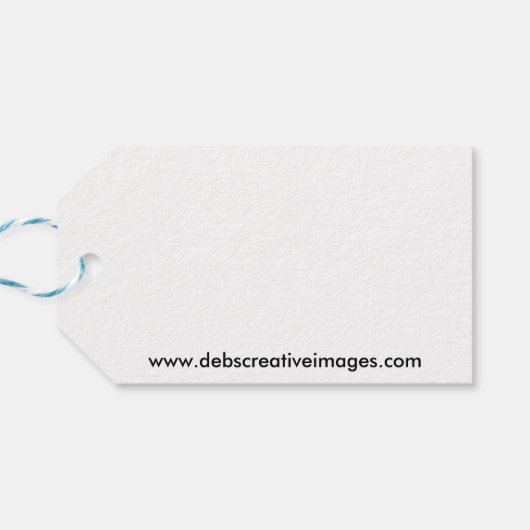 Chipmunk auf Stein Geschenkanhänger (Rückseite Horizontal)