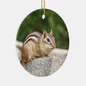 Chipmunk auf Stein Keramikornament (Rechts)