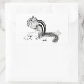 Chipmunk-Aufkleber Rechteckiger Aufkleber (Tasche)