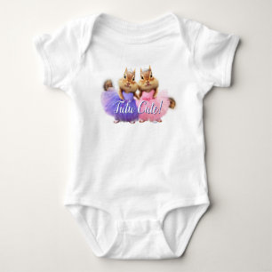 Chipmunk Ballerina Duo Baby Strampler