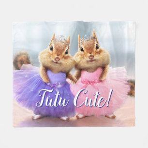 Chipmunk Ballerina Duo Fleecedecke
