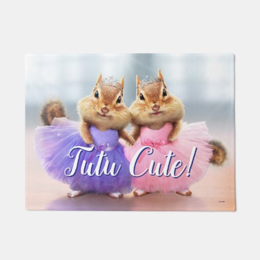 Chipmunk Ballerina Duo Fußmatte (Vorderseite)