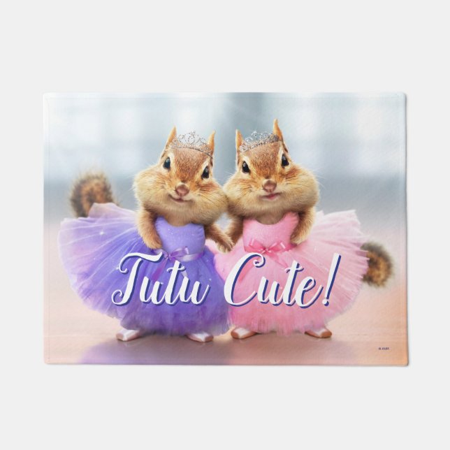 Chipmunk Ballerina Duo Fußmatte (Vorderseite)