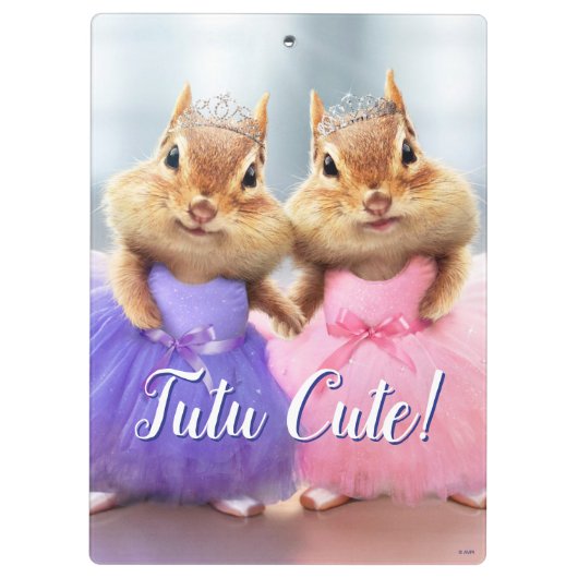 Chipmunk Ballerina Duo Klemmbrett (Rückseite)