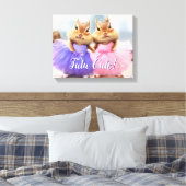Chipmunk Ballerina Duo Leinwanddruck (Insitu (Schlafzimmer))