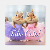 Chipmunk Ballerina Duo Magnet (Vorne)