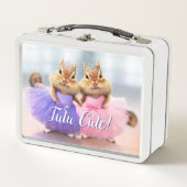 Chipmunk Ballerina Duo Metall Brotdose (Vorderseite)