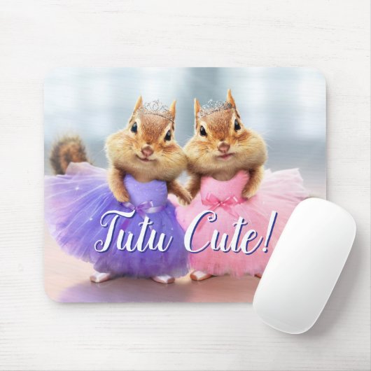 Chipmunk Ballerina Duo Mousepad (Mit Mouse)