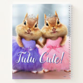 Chipmunk Ballerina Duo Notizblock (Rückseite)