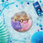 Chipmunk Ballerina Duo Pappteller (Party)