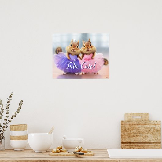 Chipmunk Ballerina Duo Poster (Küche)