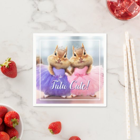 Chipmunk Ballerina Duo Serviette (Beispiel)