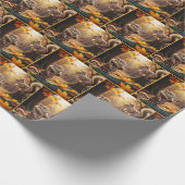 Chipmunk-Begegnung in einem Herbstwald Geschenkpapier (Ecke)