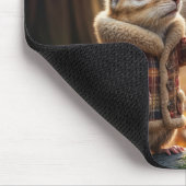 Chipmunk-Begegnung in einem Herbstwald Mousepad (Ecke)