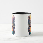 Chipmunk bei Sunset Lake Reflection Tasse (Zentrum)