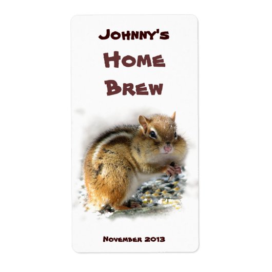 Chipmunk-Bieretikett (Vorne)