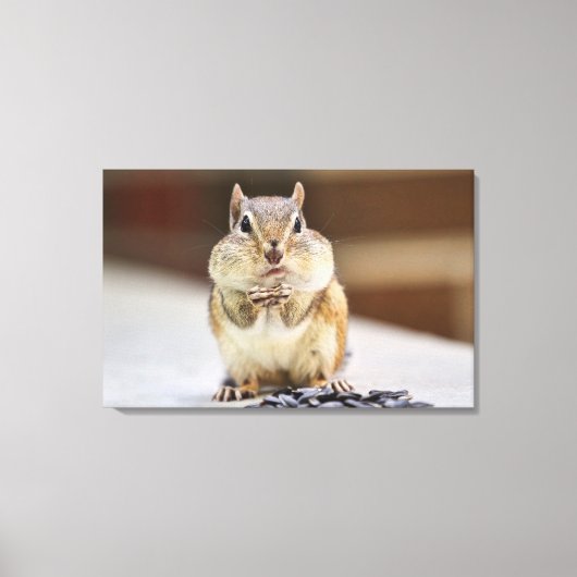 Chipmunk-Bild Leinwanddruck (Vorderseite)