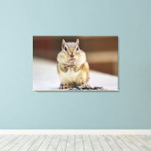 Chipmunk-Bild Leinwanddruck (Insitu (Holzboden))