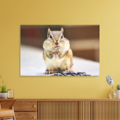 Chipmunk-Bild Leinwanddruck (Insitu (Wohnzimmer))