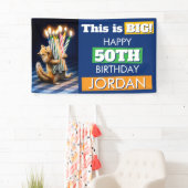 Chipmunk Birthday Candles Banner (Insitu)