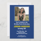 Chipmunk Birthday Candles Einladung (Rückseite)