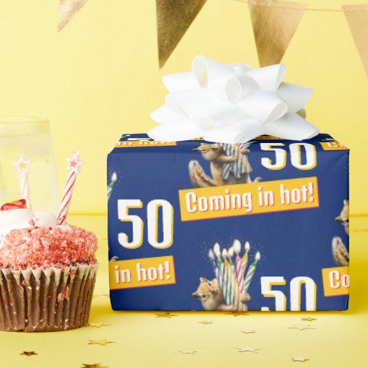 Chipmunk Birthday Candles Geschenkpapier (Geburtstagsparty)