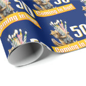 Chipmunk Birthday Candles Geschenkpapier (Rolleneckpunkt)
