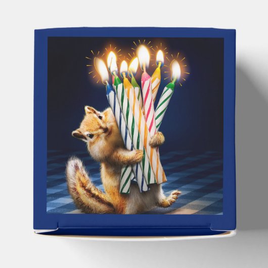 Chipmunk Birthday Candles Geschenkschachtel (Oben)