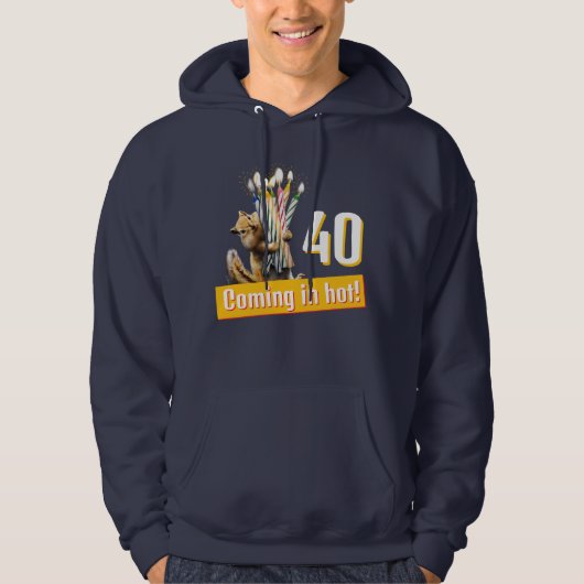 Chipmunk Birthday Candles Hoodie (Vorderseite)