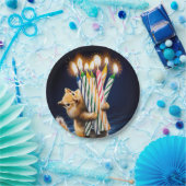 Chipmunk Birthday Candles Pappteller (Party)