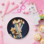Chipmunk Birthday Candles Pappteller (Party)
