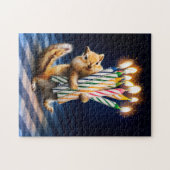 Chipmunk Birthday Candles Puzzle (Horizontal)