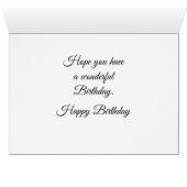 Chipmunk Birthday Card (Innenansicht Horizontal (Unten))
