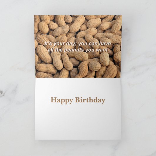 Chipmunk Birthday Card Karte (Innenseite)