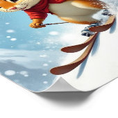 Chipmunk bombardiert einen Berg Poster (Ecke)