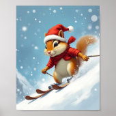 Chipmunk bombardiert einen Berg Poster (Vorne)