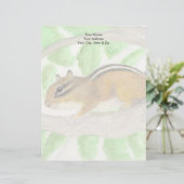 Chipmunk Briefbogen (Stehend Vorderseite)