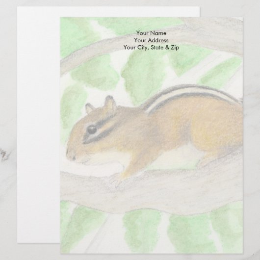 Chipmunk Briefbogen (Vorne/Hinten)