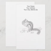 Chipmunk Briefpapier (Vorne/Hinten)