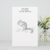 Chipmunk Briefpapier (Stehend Vorderseite)