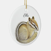 Chipmunk Ceramic Ornament (Rechts)