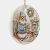 Chipmunk Christmas Wildlife Ornament (Rechts)