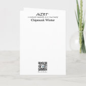 CHIPMUNK CHRISTMAS - WINTERWONDERLAND FEIERTAGSKARTE (Rückseite)