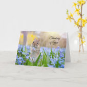 Chipmunk Denken Sie an Ihre Karte (innen leer) (Gelbe Blume)