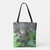 Chipmunk Eating And Collecting In The Garden Photo Tasche (Rückseite)