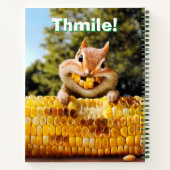 Chipmunk Eating Corn Notizblock (Rückseite)