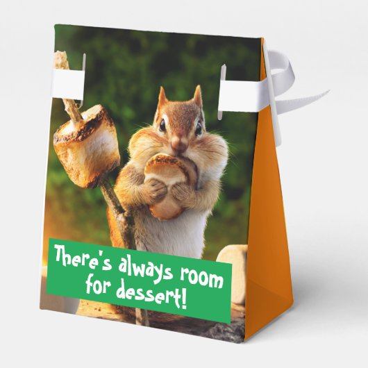 Chipmunk Eating Marshmallow Geschenkschachtel (Rückseite)